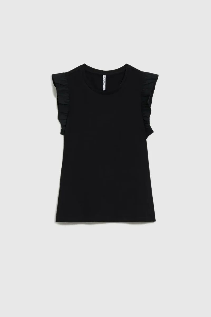 WOMEN'S T-SHIRT L-TS-4732 BLACK - Imagen 6
