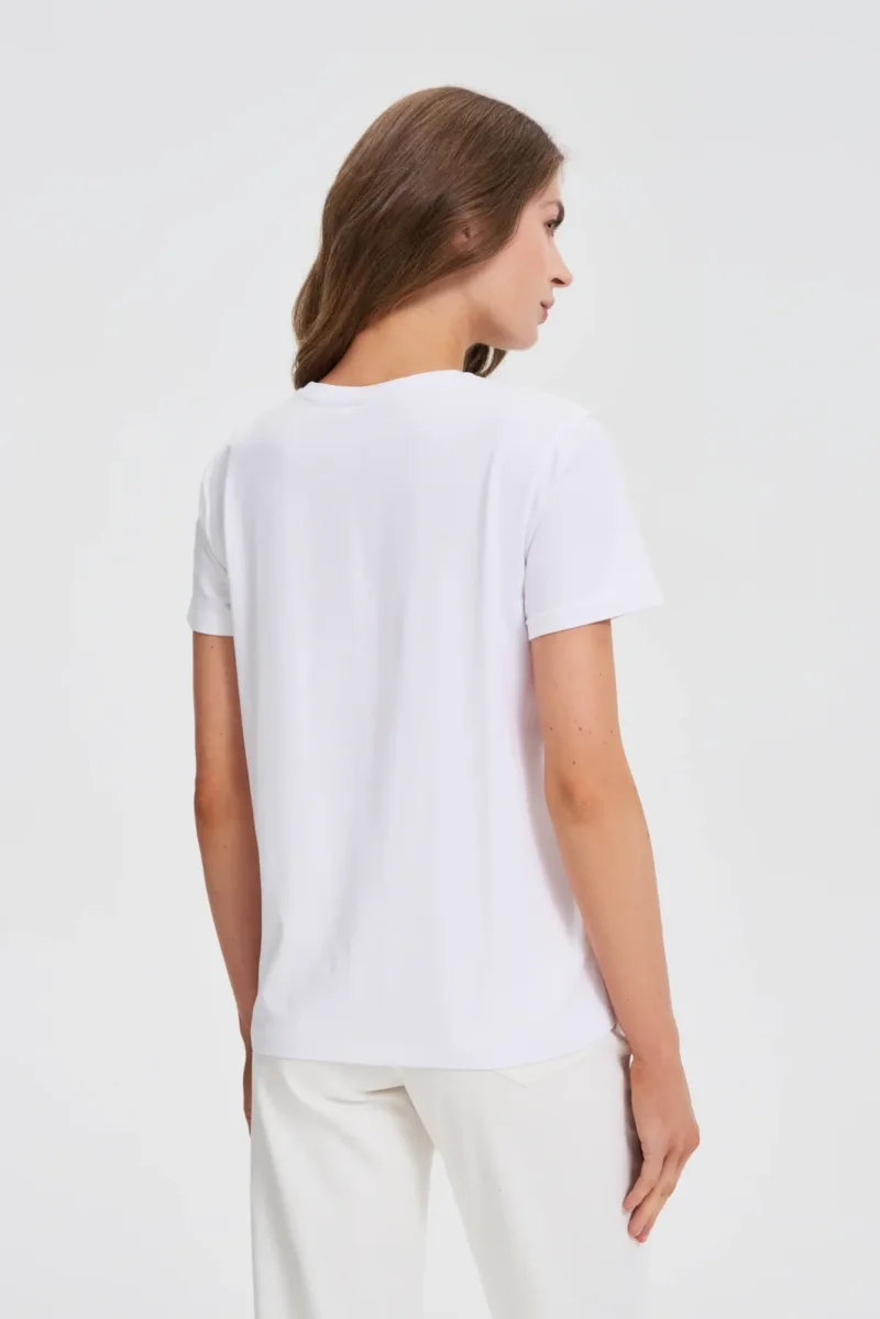 WOMEN'S T-SHIRT L-TS-4733 WHITE - Imagen 3
