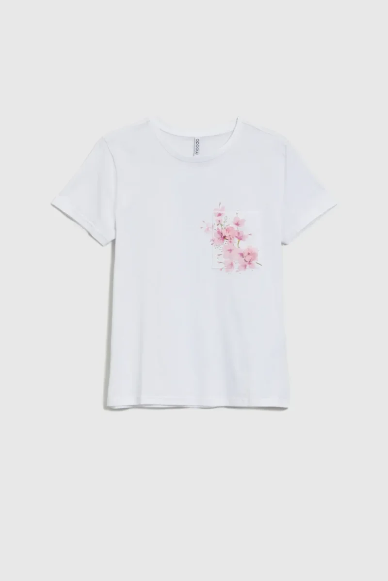WOMEN'S T-SHIRT L-TS-4733 WHITE - Imagen 5