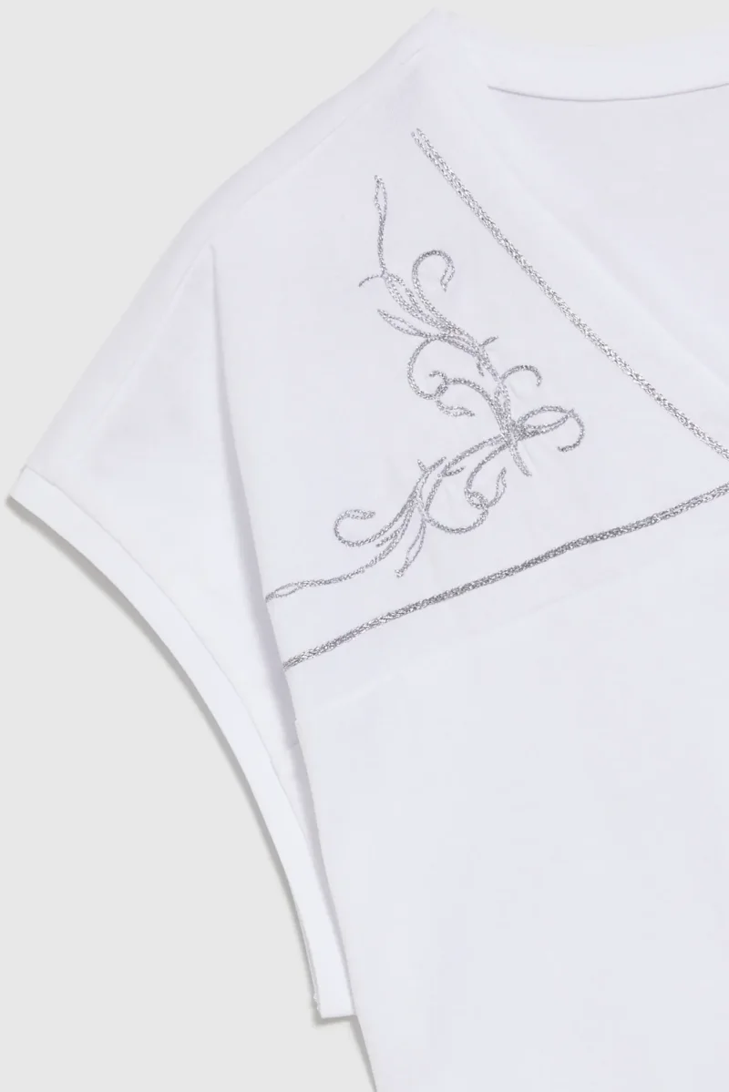WOMEN'S T-SHIRT L-TS-4734 WHITE - Imagen 6