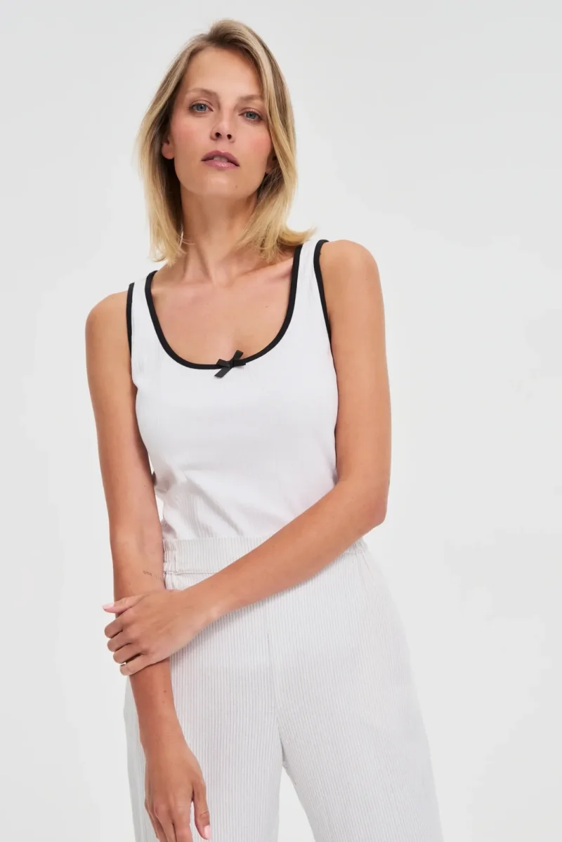 WOMEN'S TOP L-TS-4735 WHITE
