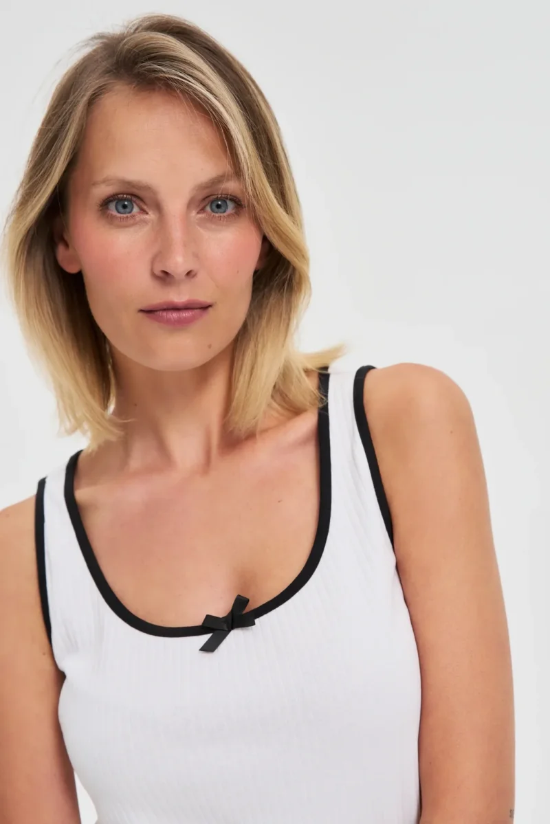 WOMEN'S TOP L-TS-4735 WHITE - Imagen 3