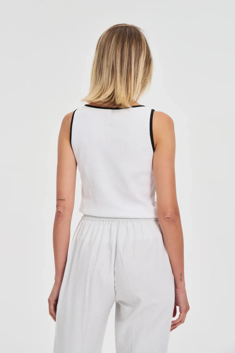 WOMEN'S TOP L-TS-4735 WHITE - Imagen 4