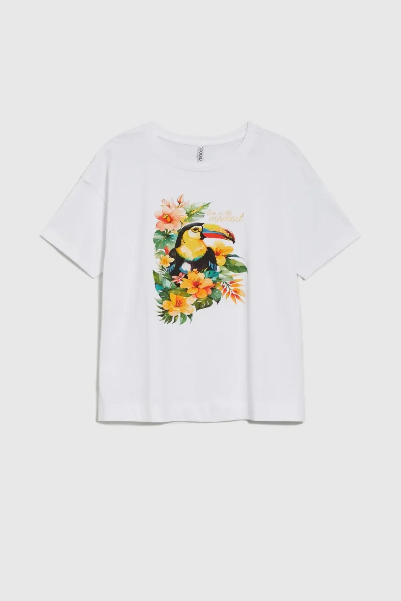 WOMEN'S T-SHIRT L-TS-4740 WHITE - Imagen 5