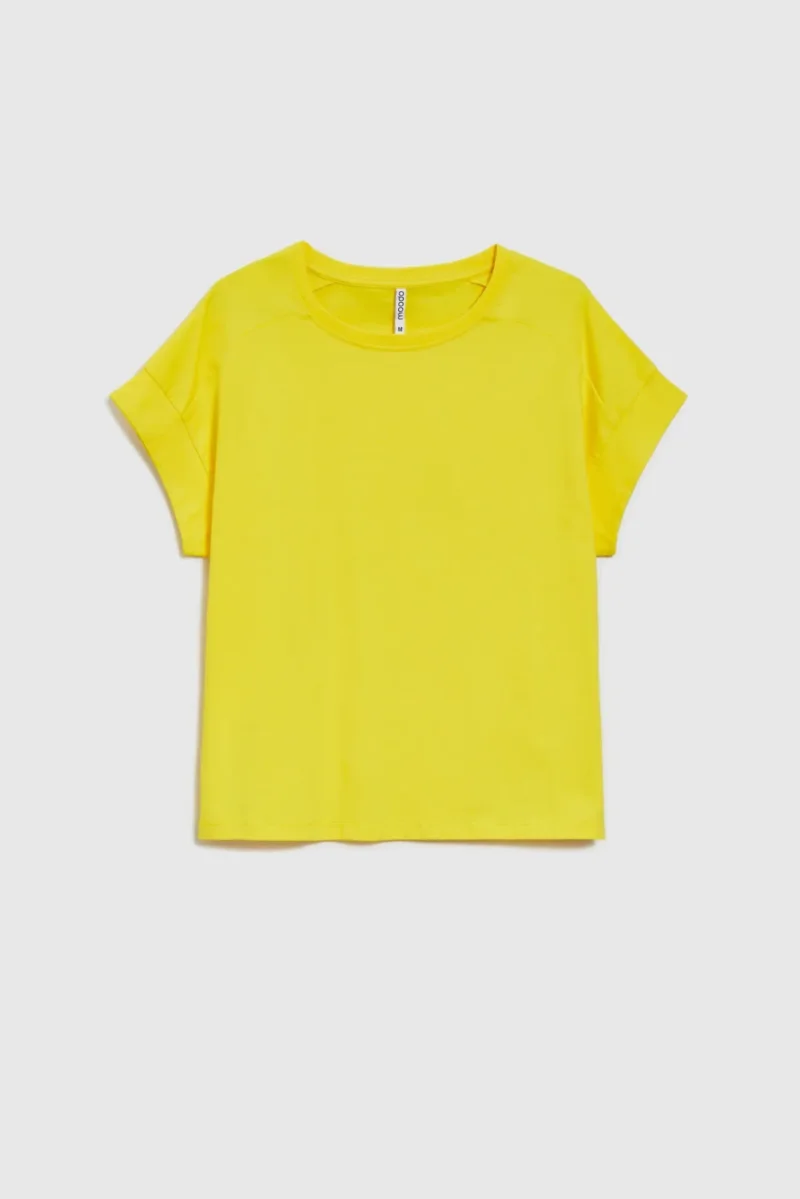 WOMEN'S T-SHIRT L-TS-4745 YELLOW - Imagen 4