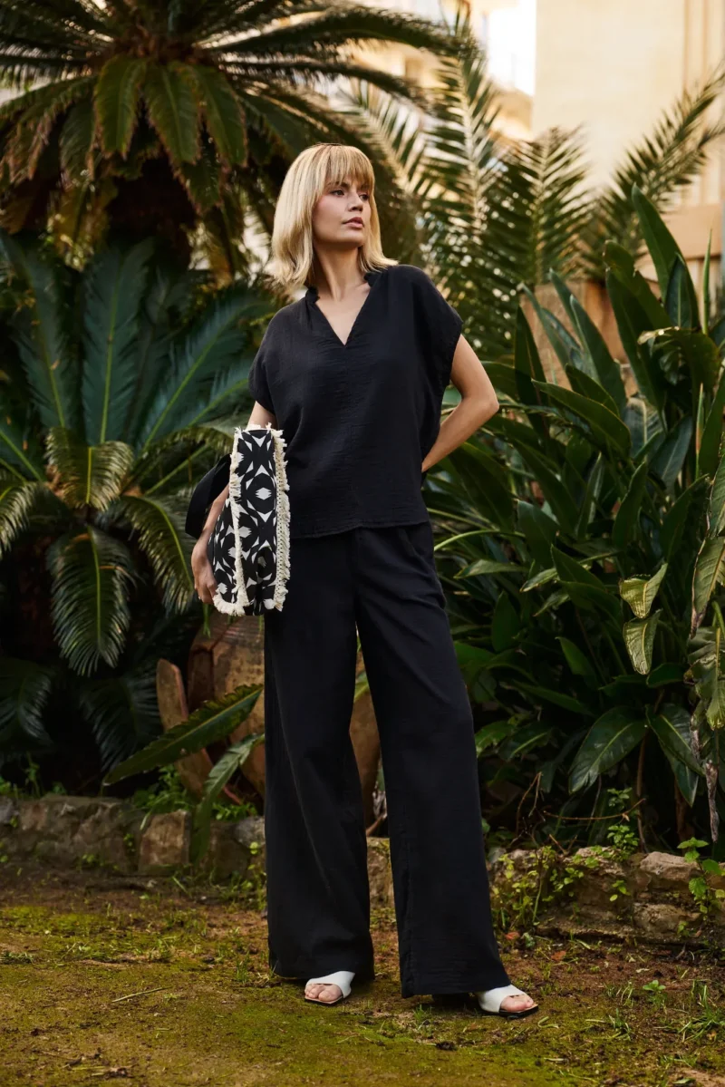 WOMEN'S SHIRT L-KO-4637 BLACK - Imagen 2