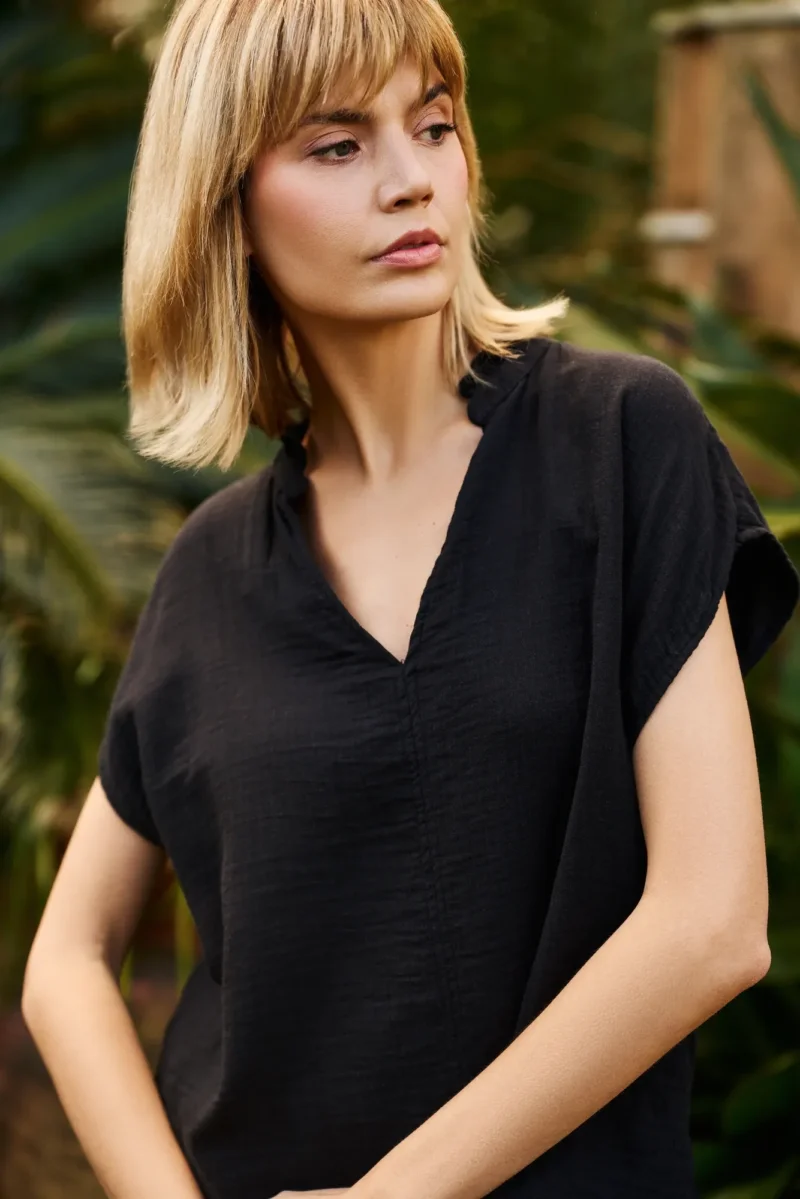 WOMEN'S SHIRT L-KO-4637 BLACK - Imagen 3