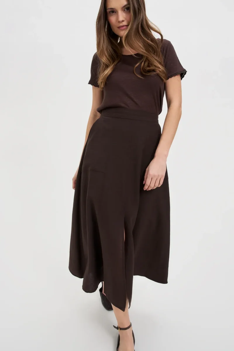 WOMEN'S SKIRT L-SC-4614 D.BROWN - Imagen 2