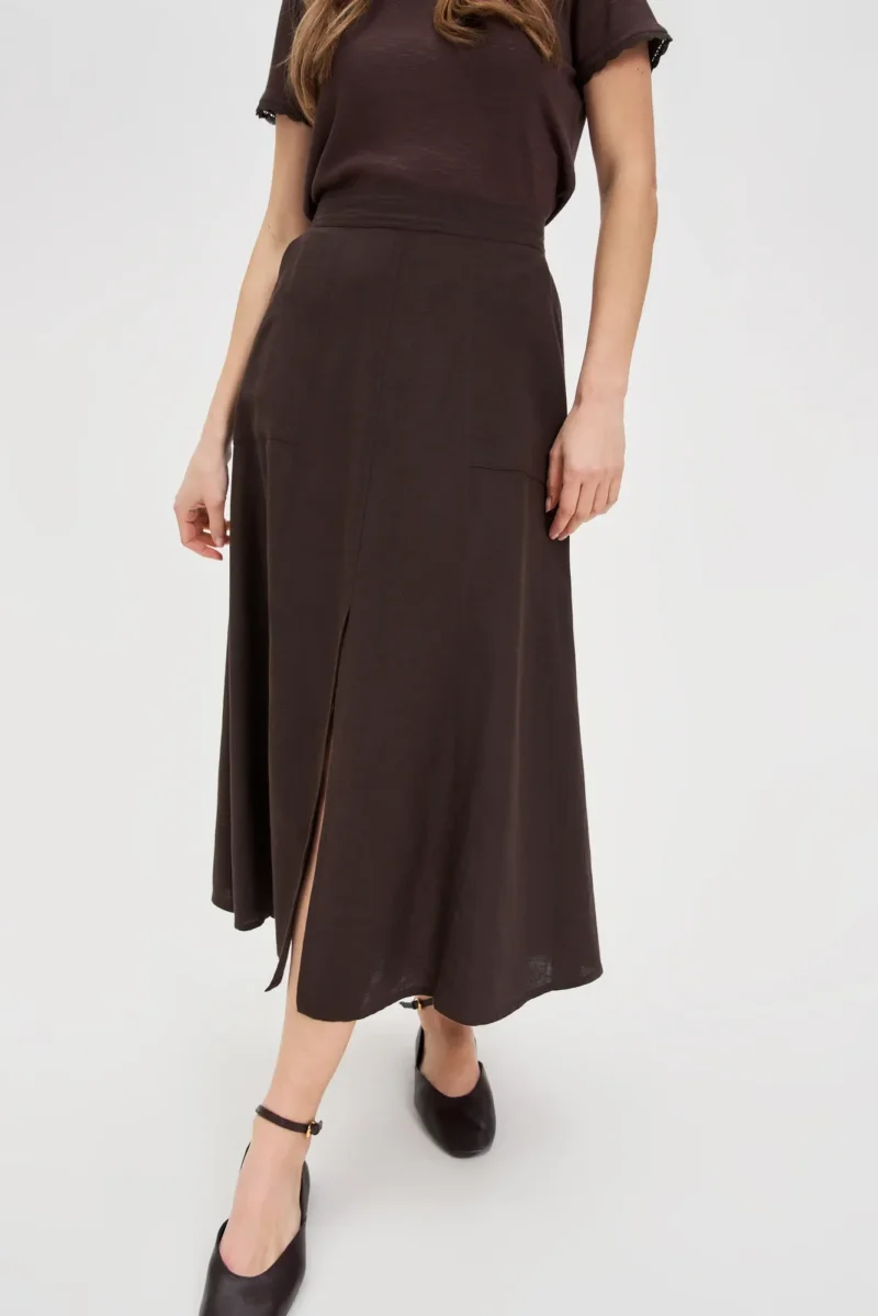 WOMEN'S SKIRT L-SC-4614 D.BROWN - Imagen 3