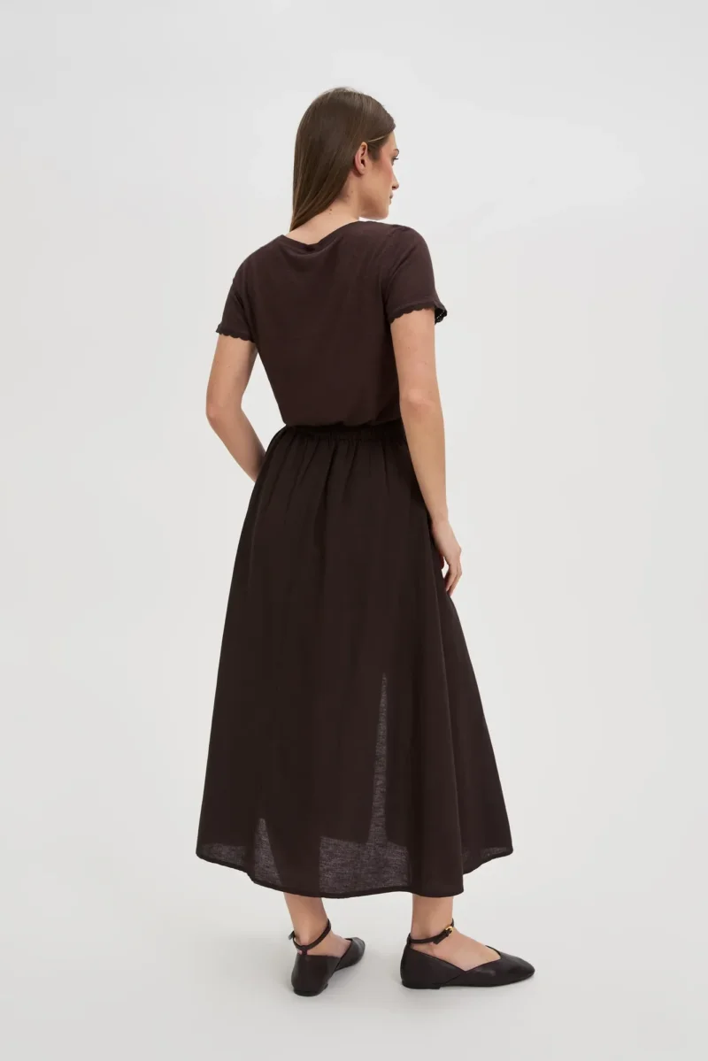 WOMEN'S SKIRT L-SC-4614 D.BROWN - Imagen 4