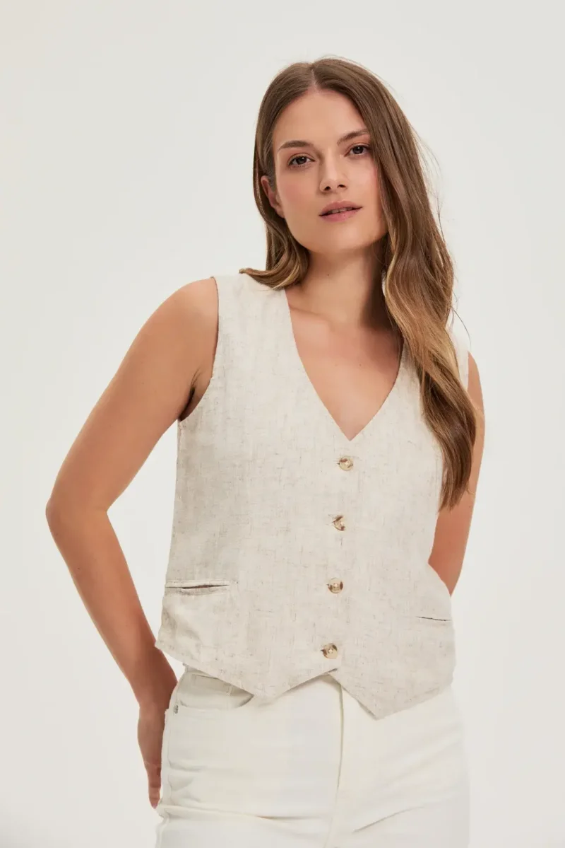 WOMEN'S JACKETS L-KA-4620 L.BEIGE - Imagen 3