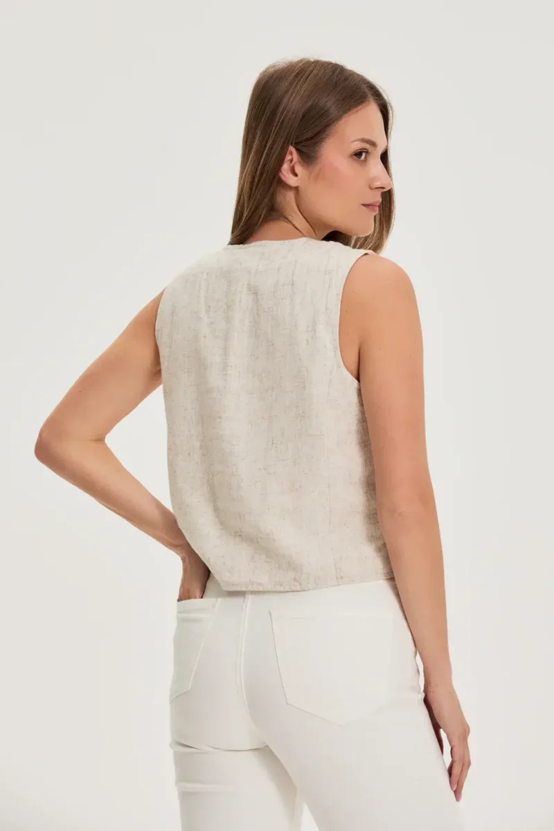 WOMEN'S JACKETS L-KA-4620 L.BEIGE - Imagen 4