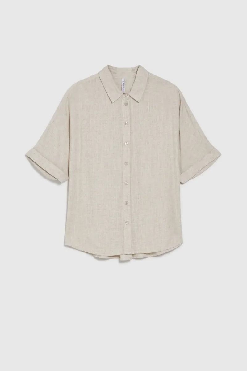 WOMEN'S SHIRT L-KO-4643 L.BEIGE MEL - Imagen 5