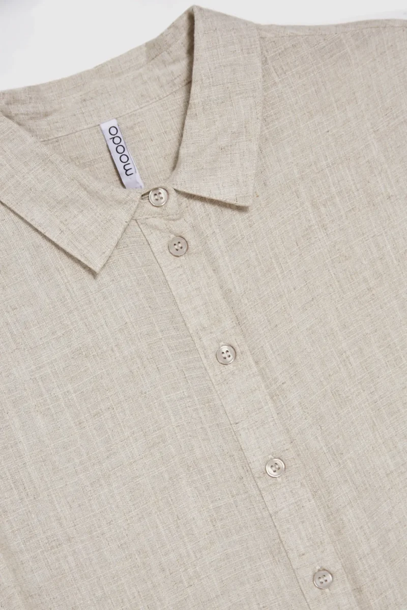 WOMEN'S SHIRT L-KO-4643 L.BEIGE MEL - Imagen 6