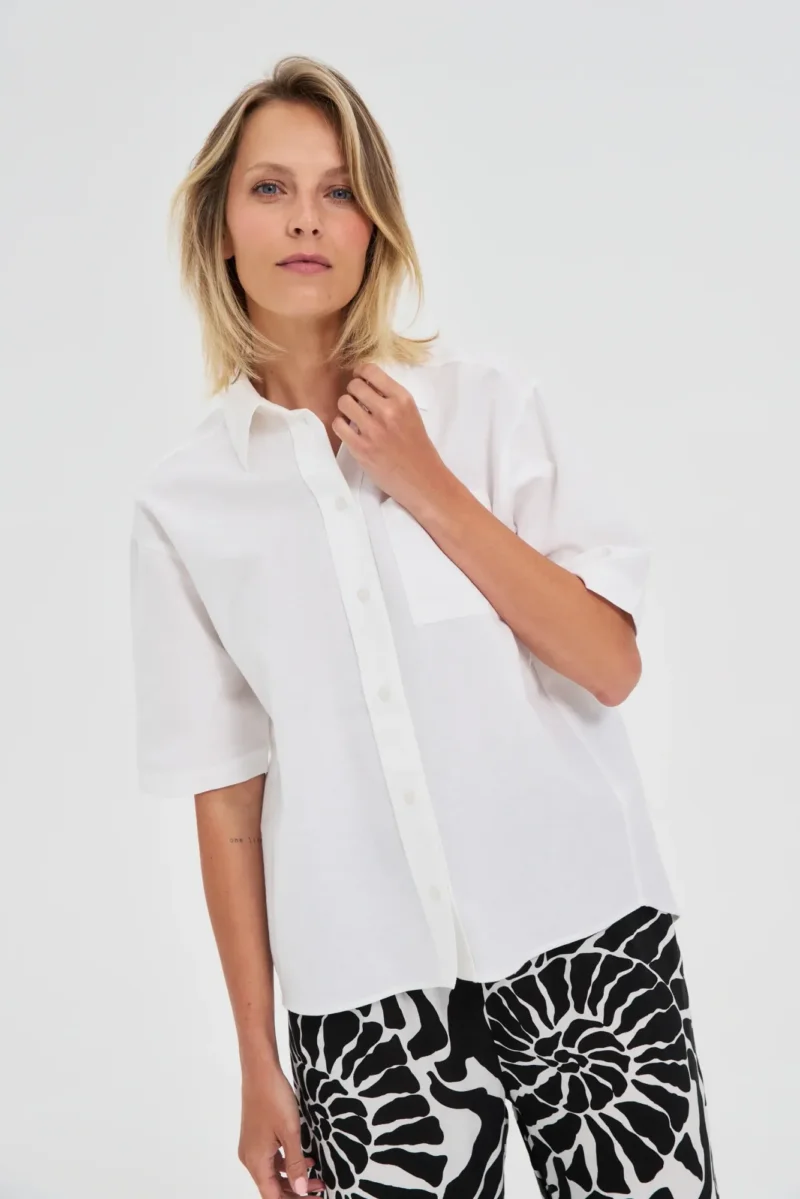 WOMEN'S SHIRT L-KO-4647 WHITE
