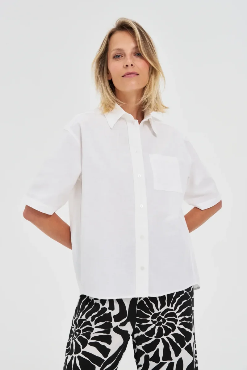WOMEN'S SHIRT L-KO-4647 WHITE - Imagen 3