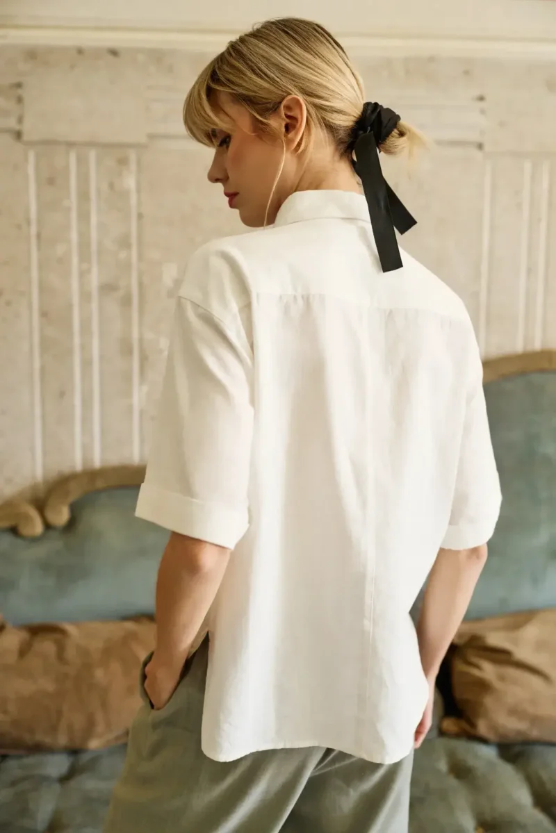 WOMEN'S SHIRT L-KO-4656 WHITE - Imagen 2