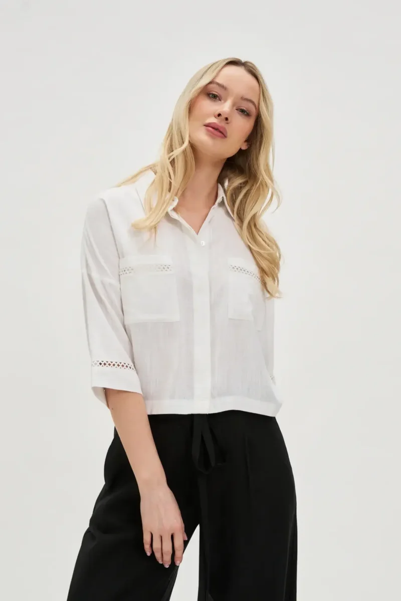 WOMEN'S SHIRT L-KO-4658 WHITE - Imagen 2