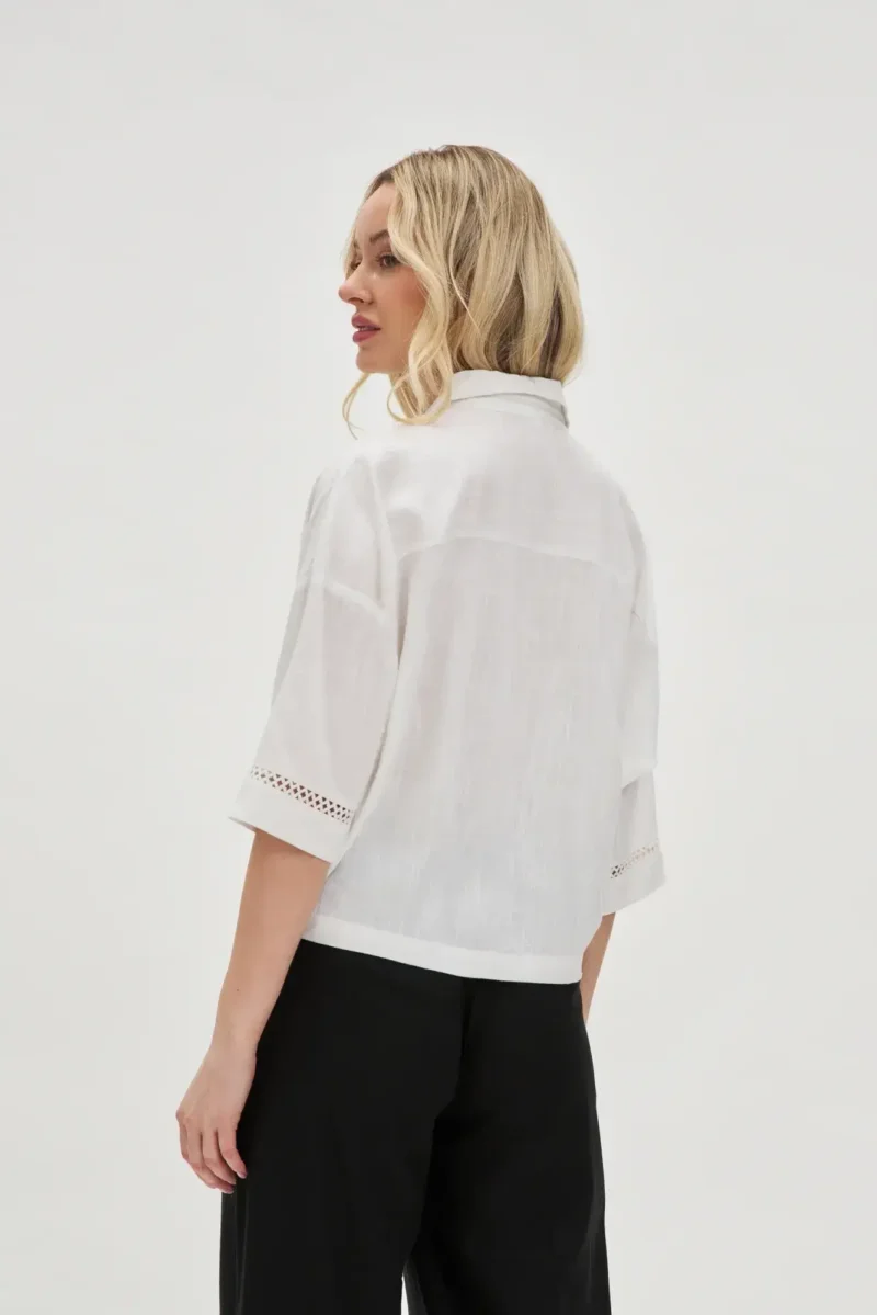 WOMEN'S SHIRT L-KO-4658 WHITE - Imagen 5