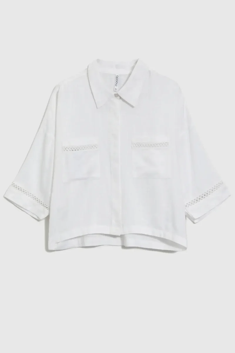 WOMEN'S SHIRT L-KO-4658 WHITE - Imagen 7