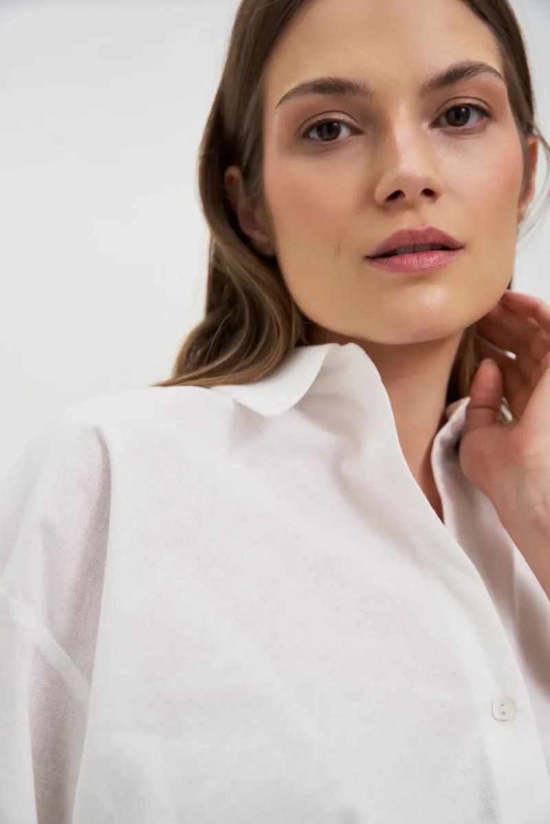 WOMEN'S SHIRT L-KO-4664 WHITE - Imagen 2