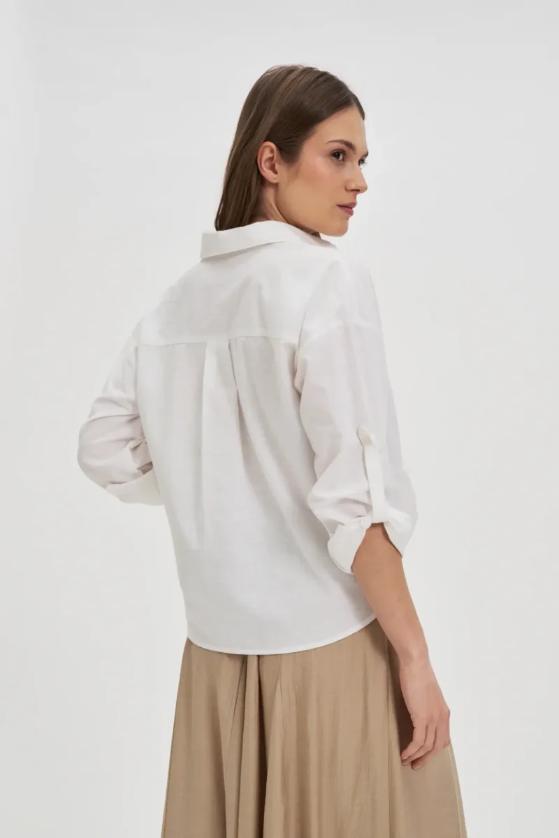 WOMEN'S SHIRT L-KO-4664 WHITE - Imagen 5