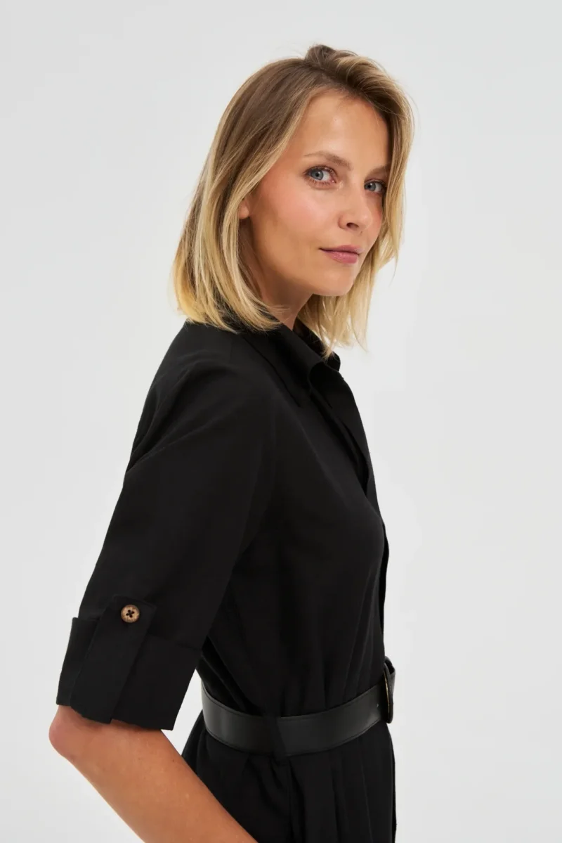 WOMEN'S DRESS L-SU-4641 BLACK - Imagen 3