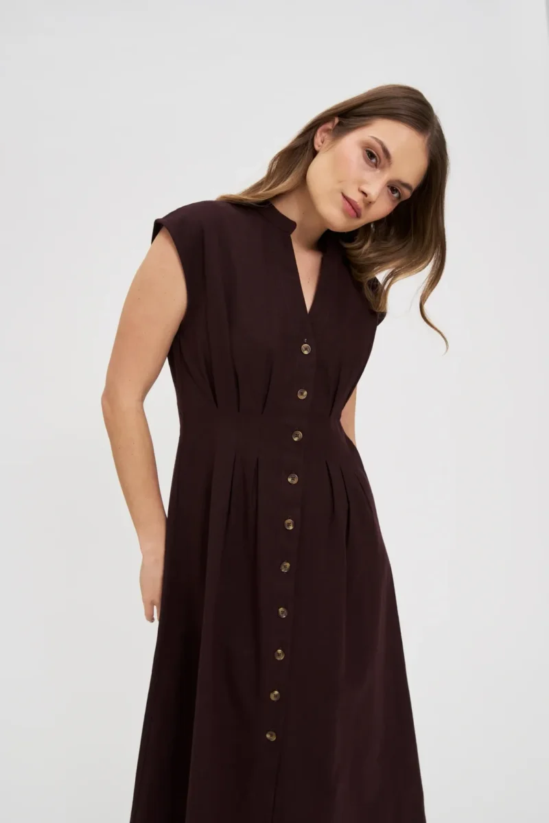 WOMEN'S DRESS L-SU-4671 D.BROWN - Imagen 5