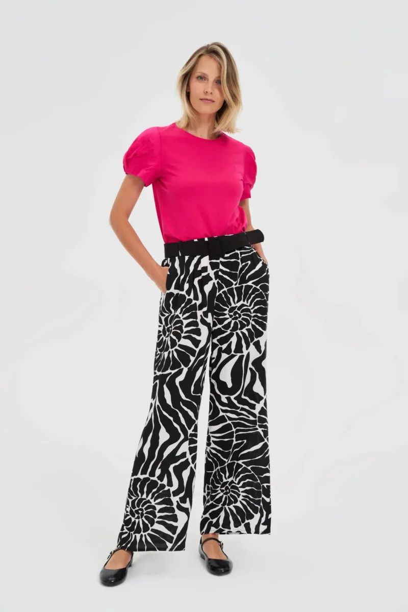 WOMEN'S TSHIRT L-TS-4604 FUCHSIA - Imagen 2