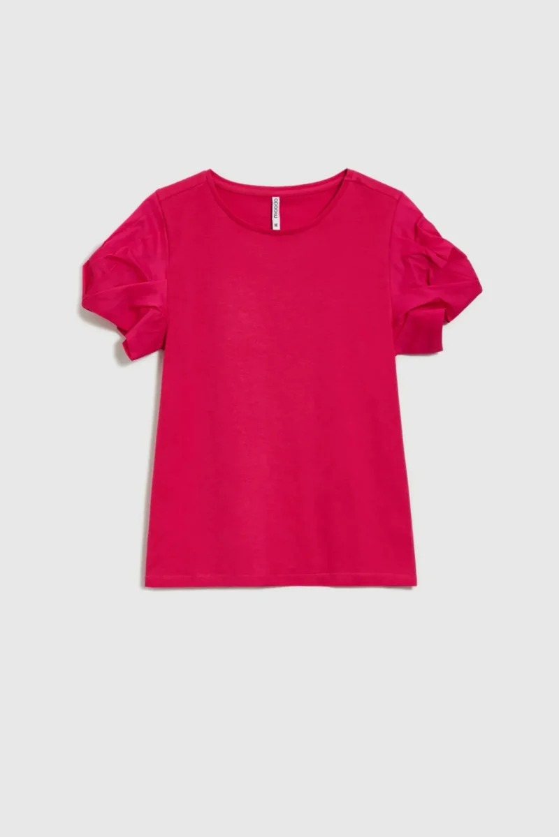 WOMEN'S TSHIRT L-TS-4604 FUCHSIA - Imagen 5