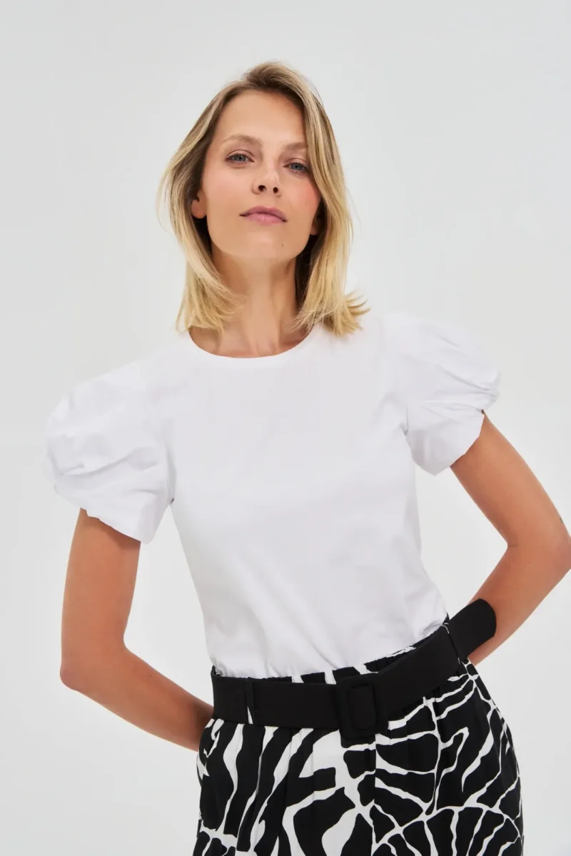 WOMEN'S TSHIRT L-TS-4604 WHITE