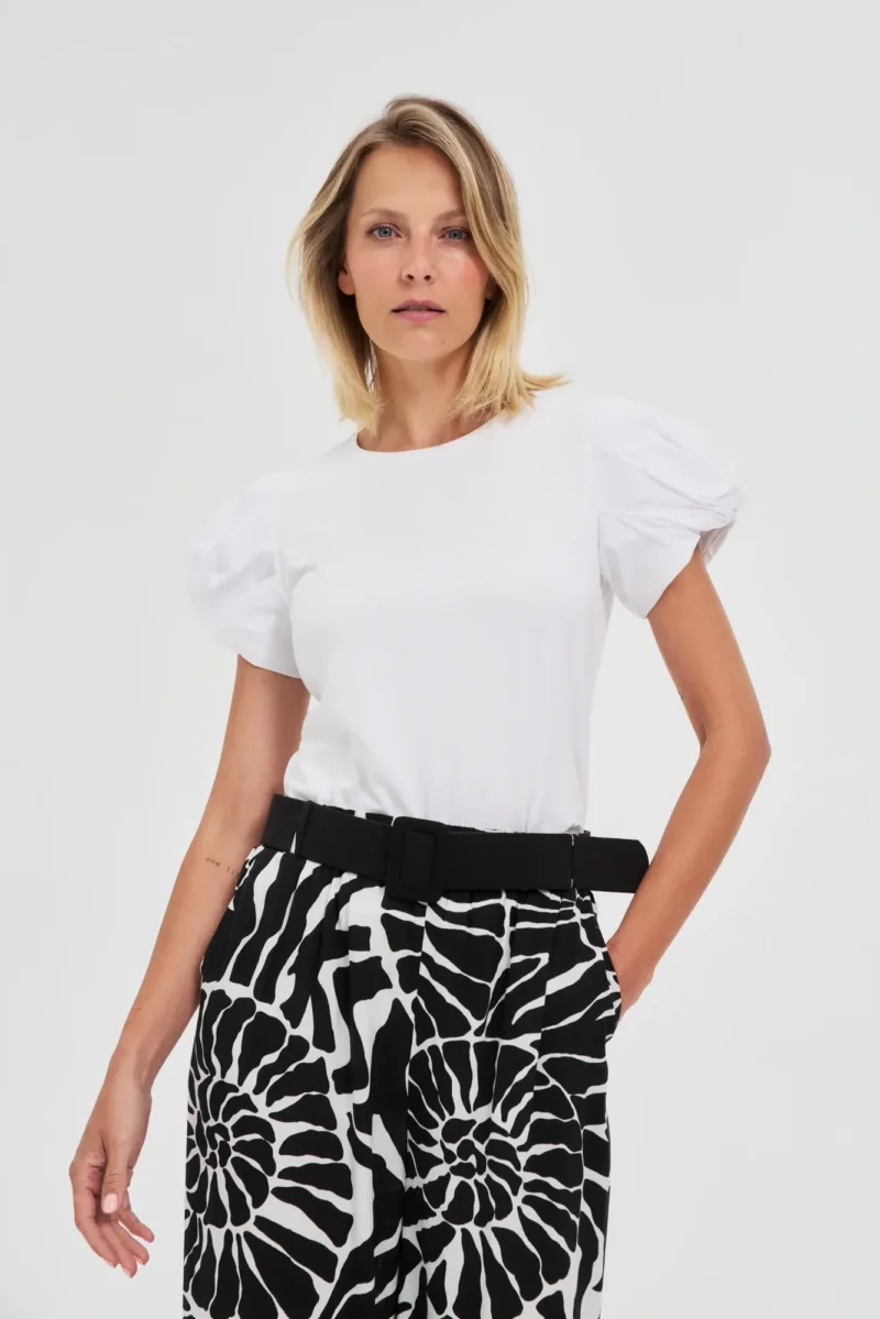 WOMEN'S TSHIRT L-TS-4604 WHITE - Imagen 3