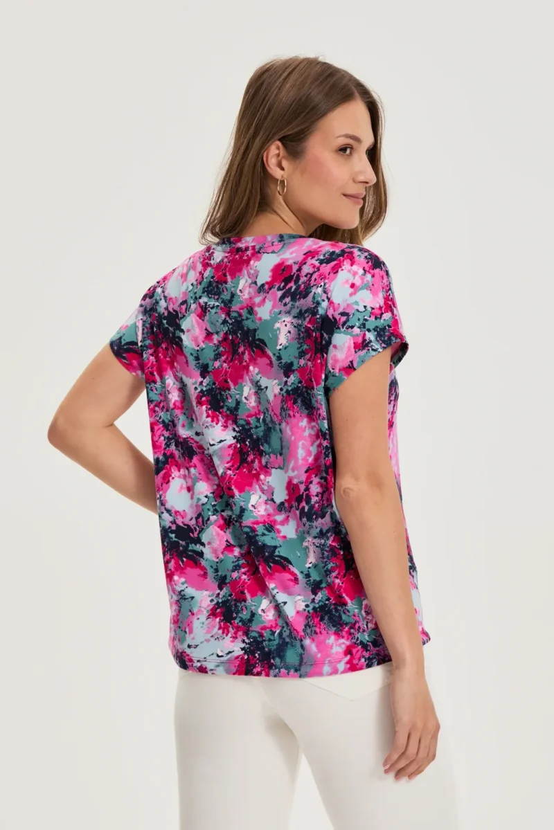 WOMEN'S TSHIRT L-TS-4695 FUCHSIA - Imagen 3