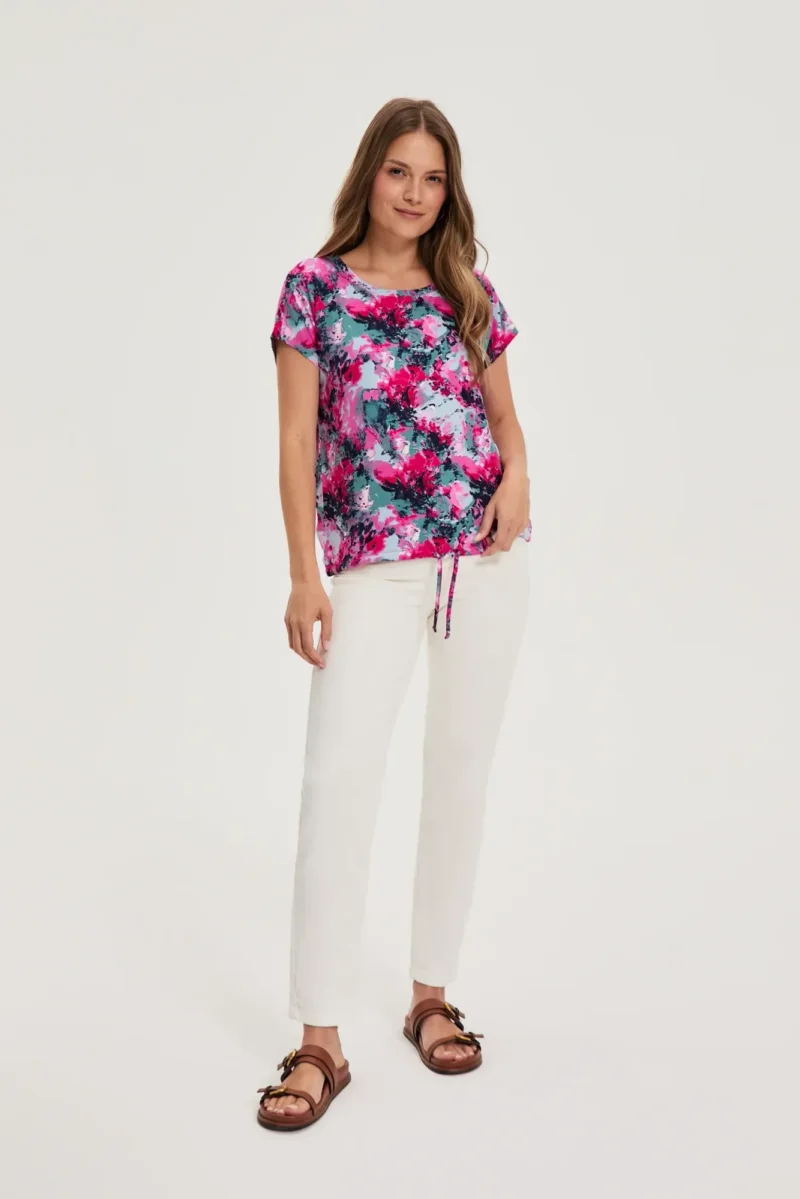 WOMEN'S TSHIRT L-TS-4695 FUCHSIA - Imagen 4