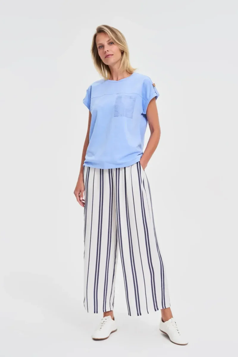 WOMEN'S TSHIRT L-TS-4706 L.BLUE - Imagen 3