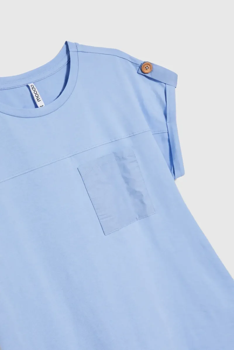 WOMEN'S TSHIRT L-TS-4706 L.BLUE - Imagen 6