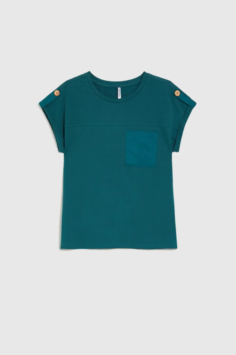 WOMEN'S TSHIRT L-TS-4706 D.GREEN - Imagen 5