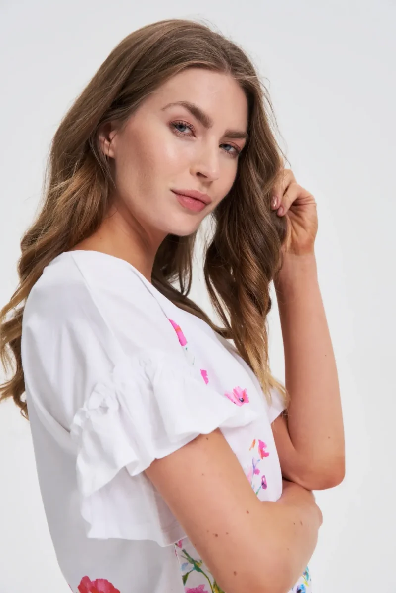 WOMEN'S TSHIRT L-TS-4710 MULTICOLOUR - Imagen 2