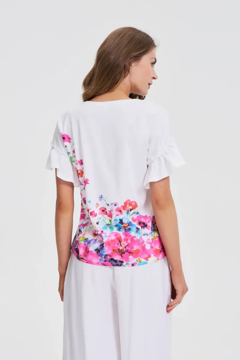 WOMEN'S TSHIRT L-TS-4710 MULTICOLOUR - Imagen 4