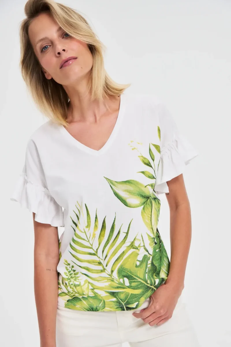 WOMEN'S TSHIRT L-TS-4711 OLIVE