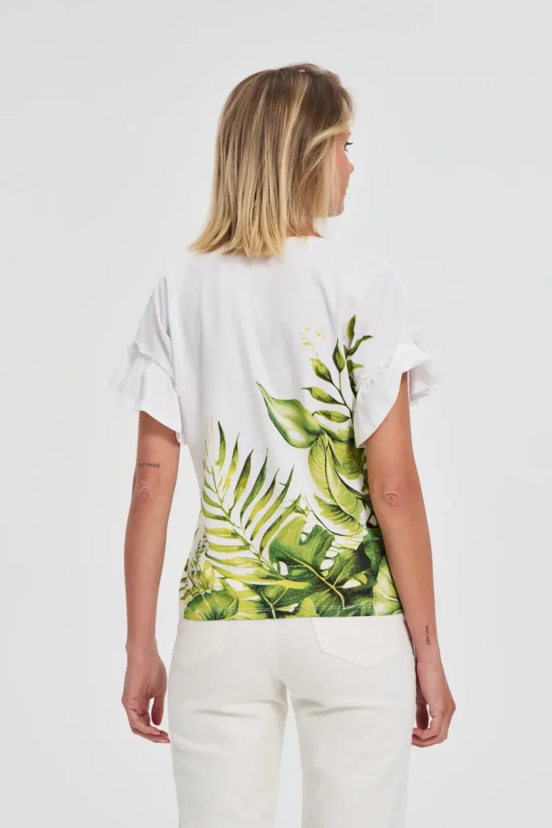 WOMEN'S TSHIRT L-TS-4711 OLIVE - Imagen 4