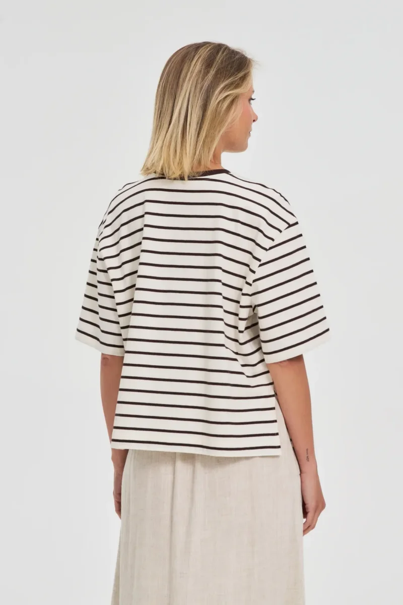 WOMEN'S TSHIRT L-TS-4719 BROWN - Imagen 4