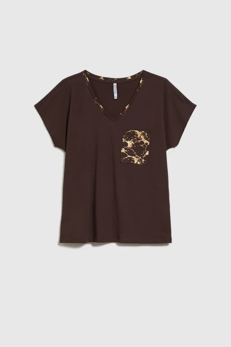WOMEN'S TSHIRT L-TS-4720 BROWN - Imagen 5