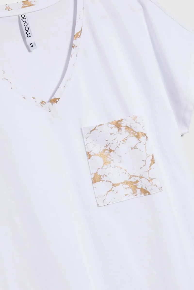 WOMEN'S TSHIRT L-TS-4720 WHITE - Imagen 6