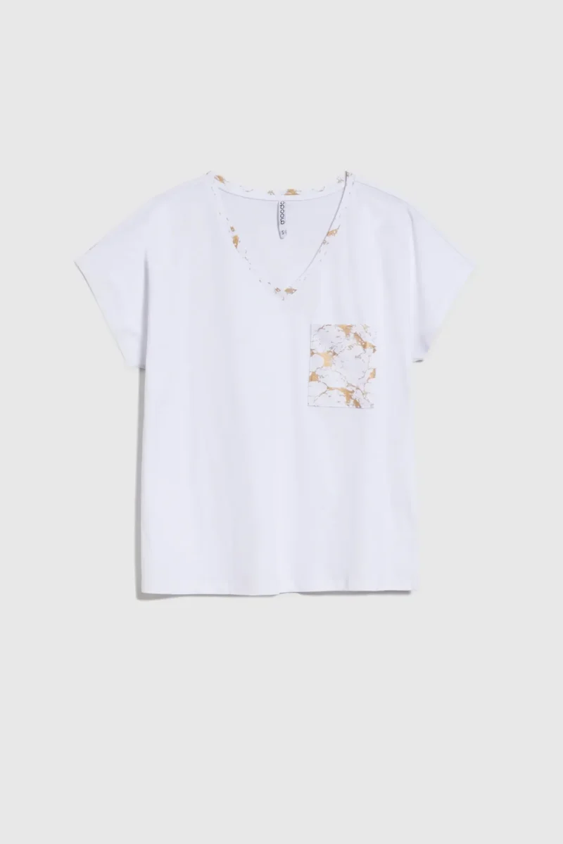WOMEN'S TSHIRT L-TS-4720 WHITE - Imagen 5