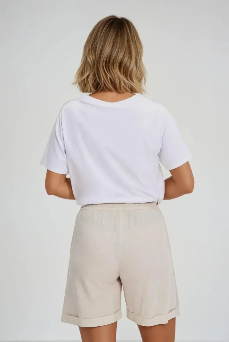 WOMEN'S TSHIRT L-TS-4725 WHITE - Imagen 4