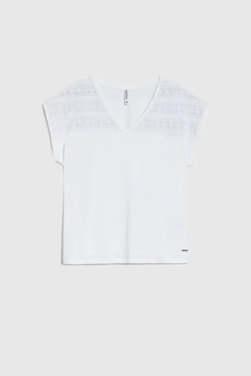 WOMEN'S T-SHIRT L-TS-4736 WHITE - Imagen 5