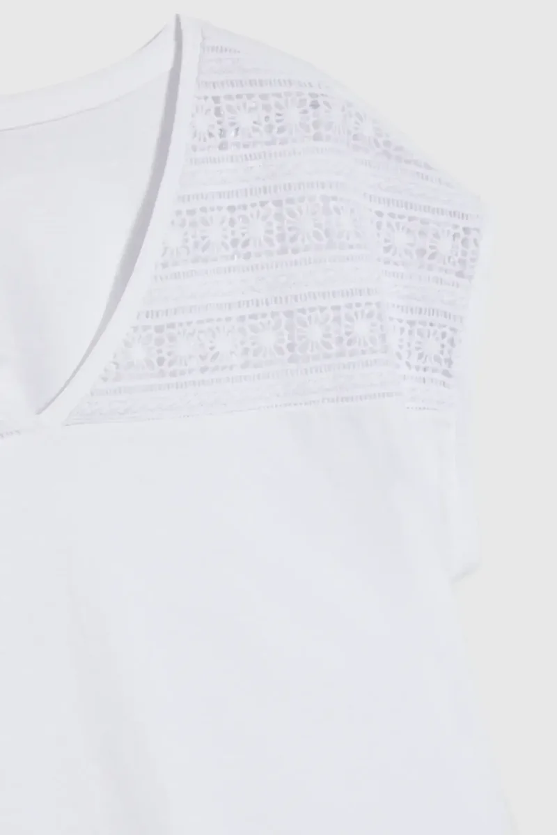 WOMEN'S T-SHIRT L-TS-4736 WHITE - Imagen 6