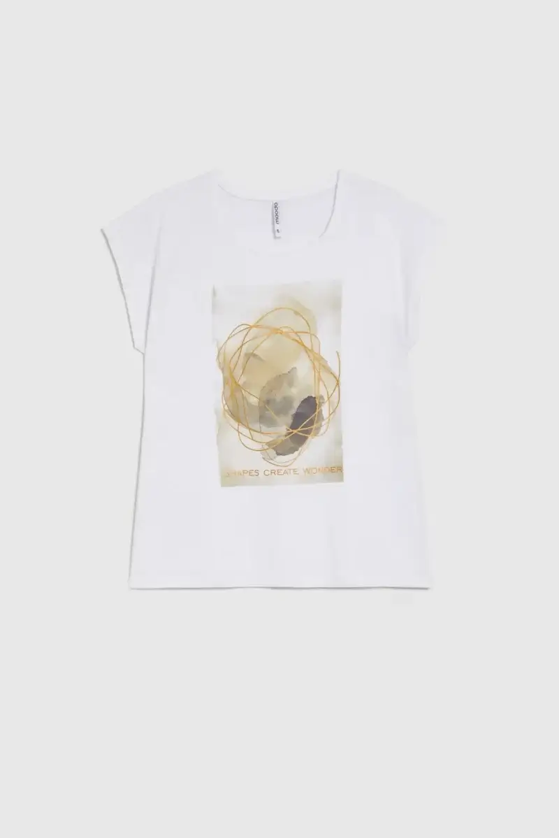 WOMEN'S T-SHIRT L-TS-4742 WHITE - Imagen 5