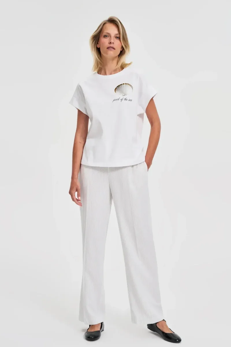 WOMEN'S T-SHIRT L-TS-4744 WHITE - Imagen 2